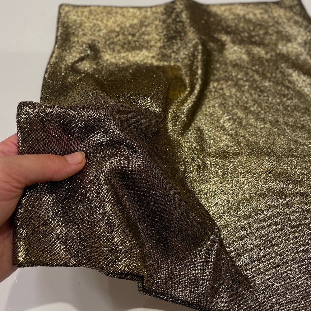 Golden mini skirt BCBG